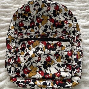 Disney Mickey Mouse Red and Gold Backpack